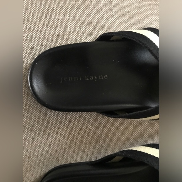 EUC Jenni Kayne Black Stripe Crossover Sandal US 10 IT 40 (Retail $475 CAD) - Picture 6 of 9